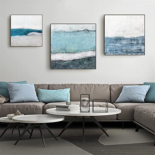 Wenlii Nórdica Simple Sala de estar de grande decoração Pintura da sala de jantar Abstract Pattern Painting pinting Blue