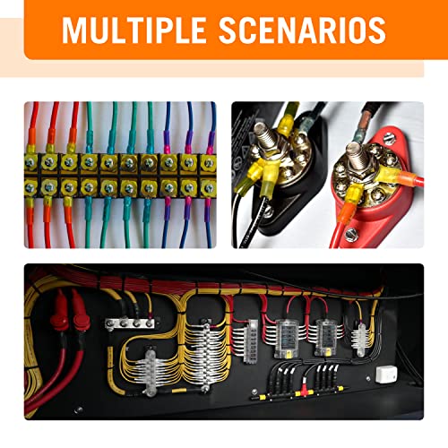 IMOGFY 330pcs Conectores de encolhimento térmico - kit de terminação de arame premium, confiável e seguro, impermeável, resistente