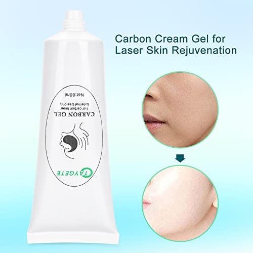 Gel de creme de carbono, Gel facial de carbono de 80 ml/2,7fl para a pele Creme facial de limpeza de boneca preta e sediante