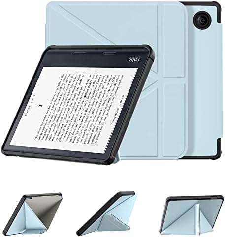 E o caso da rede para Kobo Sage 8 polegadas 2021 lançado com casca traseira do PC, capa de caixa de origami leve e esbelta/capa