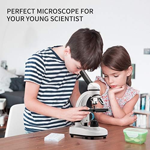 Microscópio de composto óptico nacional Conjunto com lâminas de microscópio preparadas para 25pc e 72 slides em branco pré-limpos