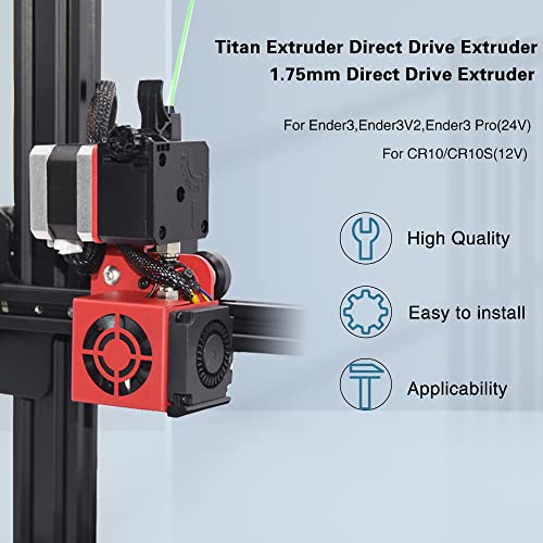 Atualização de criatividade Ender 3 Titan Direct Drive Kit Kit de curto alcance HOVEND 1,75mm alimentador para Ender 3/ender 3 V2/ender