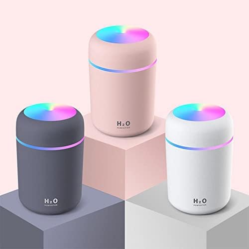 Umidificador Ultrassonic Whisper-Quiet Operation Aroma Difusor com LED Mini Deck Car Caraberador de névoa de umidificador