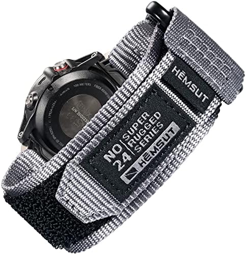 Compatível com a banda de relógio Garmin, a tira de nylon extral longa extral super robusta com design de loop de tecido para fēnix/precursor/vivoactive/abordagem/marq/quatix/d2, banda de substituição resistente para homens mulheres