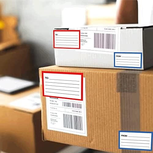para o endereço de retorno Etiquetas de correspondência 120 PCs Blank Mail Shipping Rótulo Postagem Adesivos garantidos Adesivos