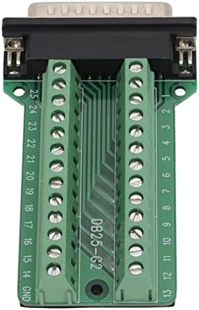 Terminal de sinal de 25 pinos soquete, módulo de distribuição de blocos terminal Tipo de fascinante Placa de PCB para depuração de comunicação