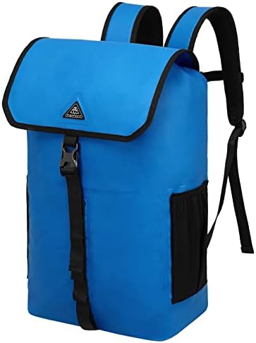 HAIMONT Backpack de mochila seco HAIMONT Saco seco Backpack de retalho seco flutuante para caiaque, rafting, passeio de barco, pesca, viagem, 25l, azul