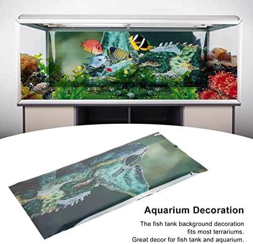 Adesivo de aquário TGOON, fundo do tanque de peixes Efeitos 3D duráveis ​​para aquascape