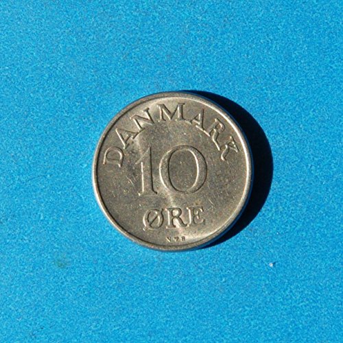 1954 DK Danmark 10 Ore Frederik IX Coin muito finos