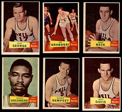 1957-58 Topps Philadelphia Warriors Team Set Philadelphia Warriors EX/MT Warriors