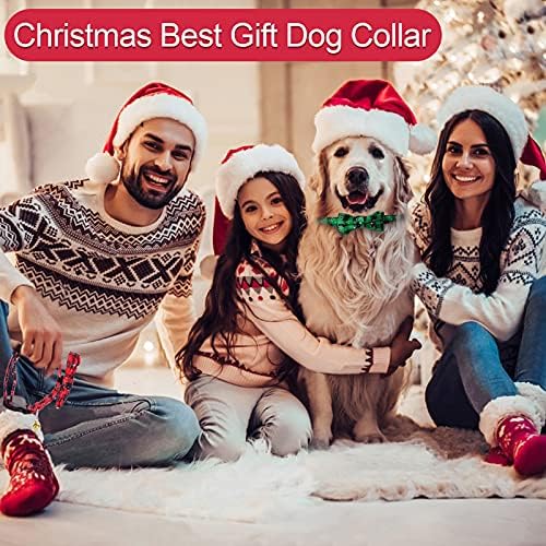 ???? ???? Christmas Dog Bow laços colarinho de cachorro xadrez, Epesiri 2 pacote colarinho de cão de Natal, gola de cachorro