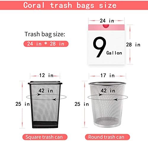 Sacos de lixo/lixo substanciais embalados individualmente embalados individualmente, sacos de lixo/sacos de lixo de 9 galões