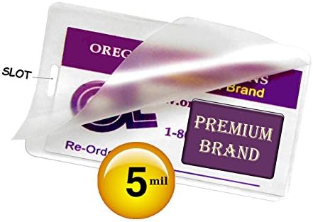 Oregon laminações premium 5 mil bagagem tag size bolsas de laminação quente com slot 2-1/2 x 4-1/4 claro