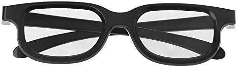Óculos 3D de óculos 3D polarizados circulares preto para 3D TV REAL D IMAX Cinemas - L060 NOVO