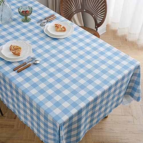 Mangata Casa Tala de mesa quadriculada para tabelas de retângulo-Gingham à prova d'água de cozinha e mesa de mesa-poliesto-poliesto