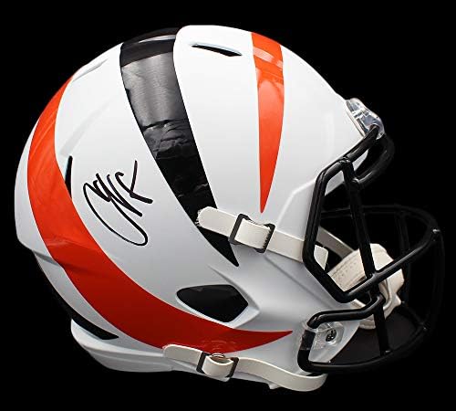 Chad Johnson autografou/assinado Cincinnati Bengals Speed ​​Speed ​​Tamanho completo do capacete NFL