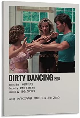 Film Poster Dirty Dancing 1987 Filme Poster （5 vens Posters de pintura de tela Posters e impressões de arte de arte de parede para decoração de quarto da sala 20x30 polegadas