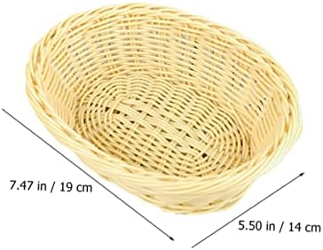 Hanabass 10 pcs mini -tecido cesto de tecido de tecido de cestas decorativas cestas decorativas cestas de vime de cesta
