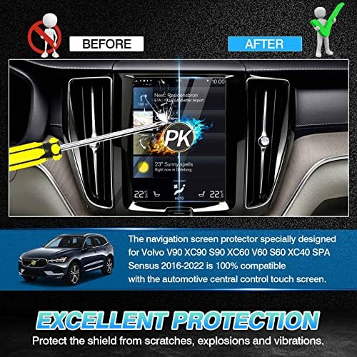 Autorder Custom Fit for Screen Protector -2021 2022 2023 Volvo V90 XC90 S90 XC60 V60 S60 XC40 Acesso a vidro temperado