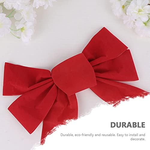 VICASKY RED PUCH 12PCS Christmas Bowknot Xmas Flaneta Bowknot Mini Árvore de Natal Arrexilhas Boldes de Festa de Festa