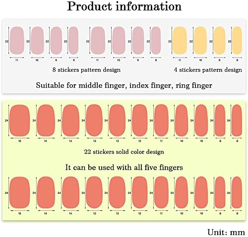 Tiras de unhas em gel, 34 PCs ANELS POLLELT ARTERS, Tiras de unhas brilhantes fáceis de aplicar e remover, incluem arquivo de unhas