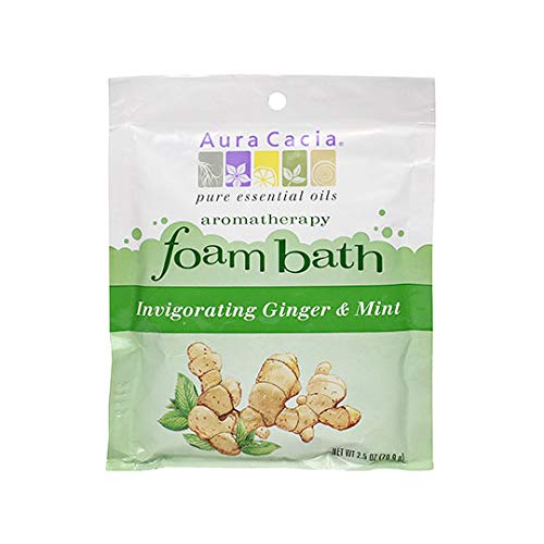 Aura Cacia revigorante Ginger & Mint Aromaterapy Bath Bath | 2,5 oz. Pacote