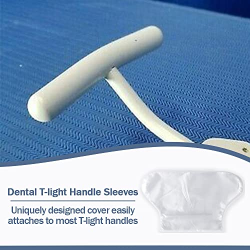 Tampas de alça de luz dentária, protetores de alça de luz dental Dental descartáveis, mangas de plástico transparente, em forma de
