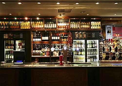 Cenários de bar de tecido de 5x3ft beleco para fotografia de boate de pub bar de barra de pano de fundo de pano de fundo bebidas de vinho alcoólatra restaurante bebida prateleira papel de parede de parede de paredes