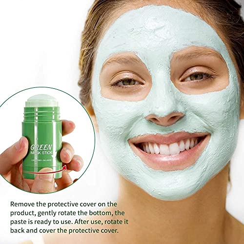 Krati exporta máscara de chá verde bastão para face poro profundo limpeza de pele hidratante iluminando o removedor