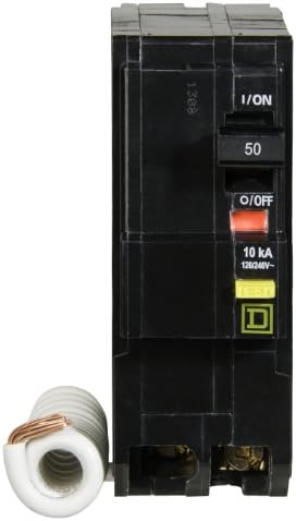 Quadrado d-qo250gfic qo 50-AMP Breaker GFCI de dois polos