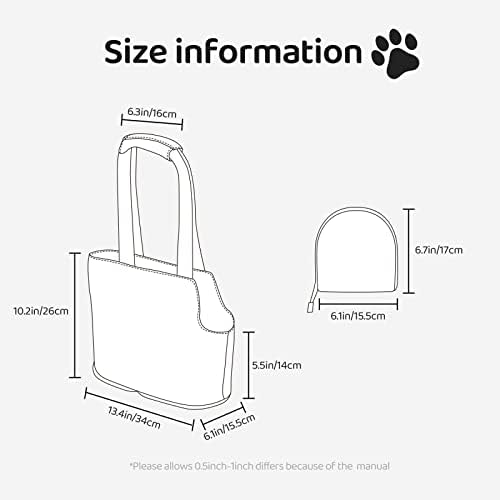 Transportadora de pet de pet-sager de face macia bolsa de mão petrózica-cinza-vintage-flor portátil portátil para cão/gato