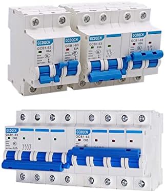 Hikota 1PCS MTS Dual Power Manual Transfer interruptor 3p 4p mini-interlock circuito de bloqueio AC 6A-125A 50/60Hz DAIN RAIL