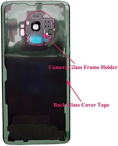 UbrokeiFixit Galaxy S8 G950 traseiro traseiro da porta de vidro substituto da porta de vidro Substituição para Samsung Galaxy S8 G950 5.8 , capa de lente de vidro da câmera, fita pré-cortada