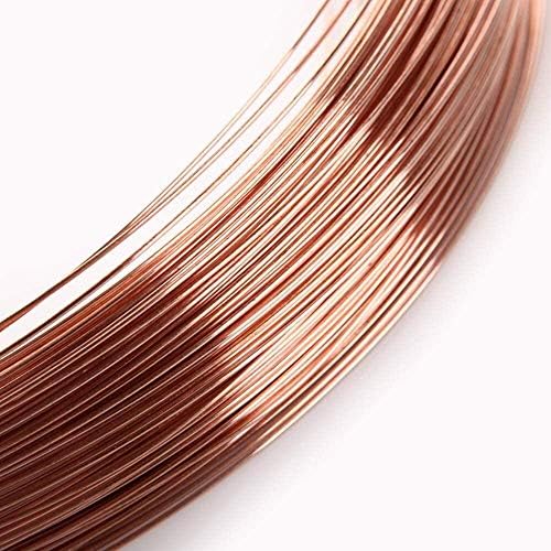 Nianxinn Fio de arame de cobre de cobre Cu Linha sólida Modelo Diy Indústria de arame descalço, comprimento: 3000 mm de jóias