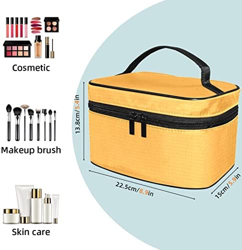 Bolsa de higiene pessoal, sacola de cosméticos de maquiagem para homens, vintage amarelo simples