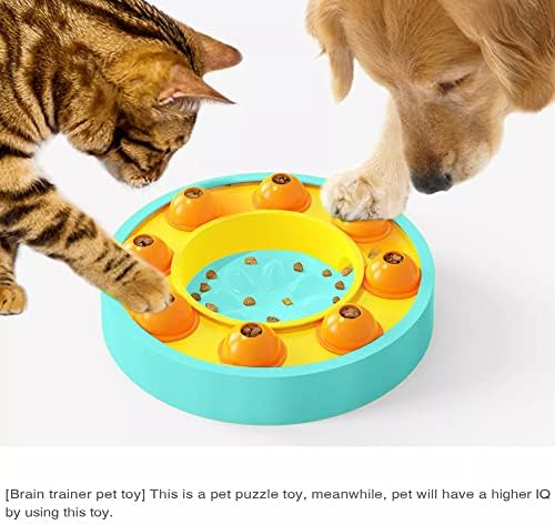 Sarokiky Slow alimentador de cães de cães para treinamento de QI e estimulação cerebral, brinquedos de cachorro Brinquedos interativos estimulando mentalmente o tratamento que dispensa brinquedos para cães grandes, médios e pequenos gatos