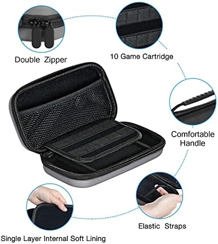 Caixa de transporte de proteção portátil VAPARINCKL para Nintendo Switch Lite, bolsa de pacote de kits de acessórios