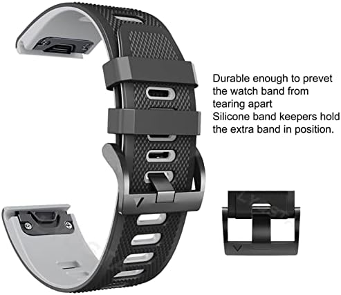 Kangdd Watch Band for Garmin Fenix ​​7 7x 6 7x 3HR 935 Banda de silicone enduro Fenix6 Fenix5 Relógio EasyFit Wrist Strap 22/26mm