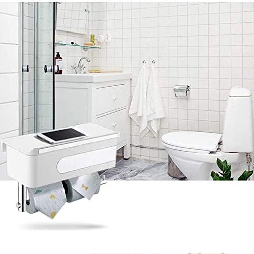 Suporte de papel higiênico ZXDSFC, suporte de toalha de papel, caixa de lenço de papel do banheiro montada na parede, suporte