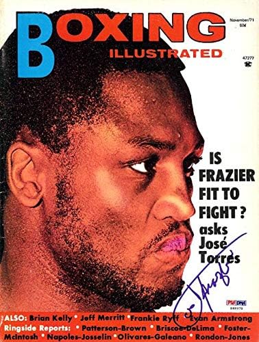 Joe Frazier boxe autografado Capa de revista ilustrada PSA/DNA #S48978 - Revistas de boxe autografadas