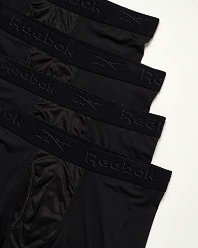 Roupa íntima masculina da Reebok - cuecas boxer de performance com bolsa de mosca