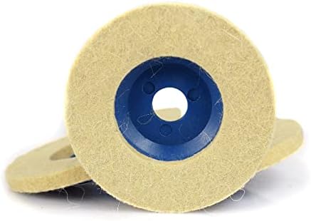 Koaius Grinding 3pcs Rodas abrasivas de polimento 100x16x8mm Rodas de lã de lã e almofadas de polimento de moedor