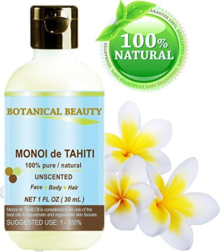 Botânico Beauty Monoi de Tahiti Óleo puro Natural não diluído Polinésia Virgem Unsédia Garantia original. Para rosto, cabelo e