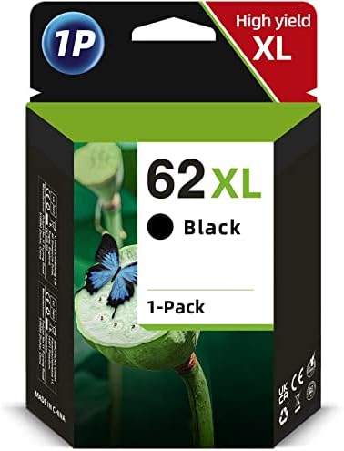 Cartuchos de tinta 62xl Substituição remanufaturada preta para o cartucho de tinta preto HP 62xl, ajuste para tinta HP 62