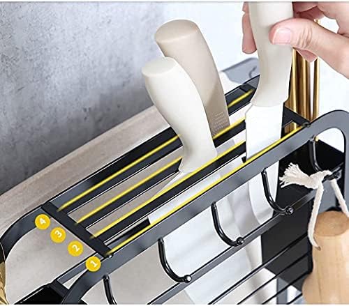 Bloco de faca de faca de faca de cozinha sem necessidade de instalar um suporte de faca de tábua, aço carbono+bloqueio