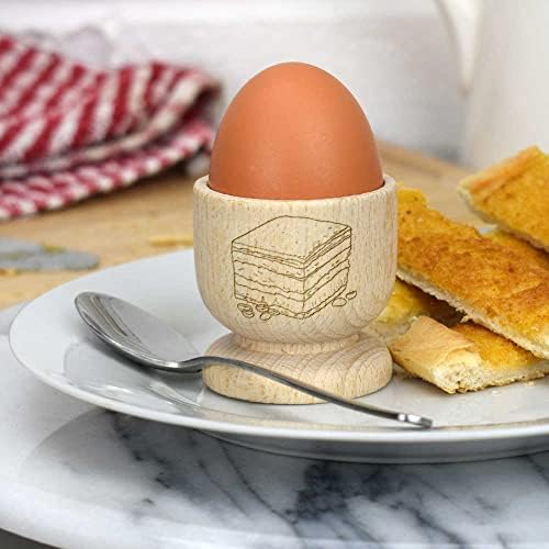 Azeeda 'Tiramisu' Copo de ovo de madeira