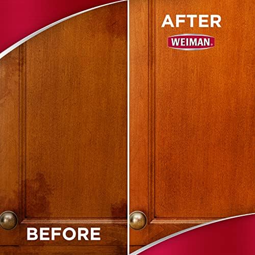 Weiman Cabinet & Wood Clean & Shine Clean and Protect Spray - Para armários de madeira, móveis, mesas, rodapés, acabamentos e muito mais! 16 onças, 2 pacote