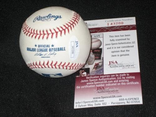 Yogi Berra Yankees All Star Champion Legend Autografado OML Baseball JSA - Bolalls autografados