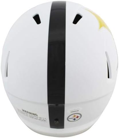 Steelers T.J. Watt assinado AMP AMP em tamanho real Rep capacete autografado JSA Testemunha - Capacetes NFL autografados