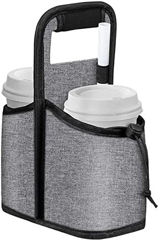 Transportador de bebida para entrega - porta de copo de café isolada - porta -copos de viagem, portátil portátil portátil